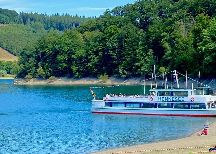 بيت للعطل Henneseeblick - - View - Terrace - Hils - Wood - Wifi