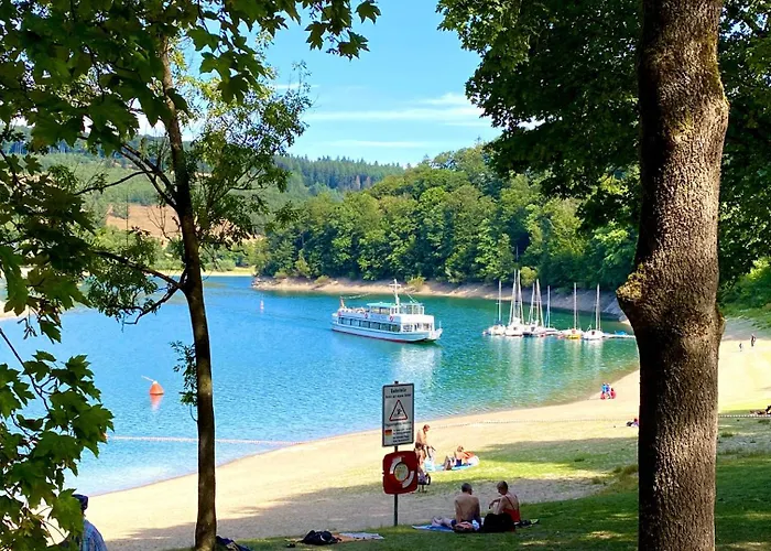 Henneseeblick - - View - Terrace - Hils - Wood - Wifi بيت للعطل